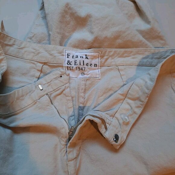 Frank & Eileen Cream Wide Leg Pants - Picture 8 of 15